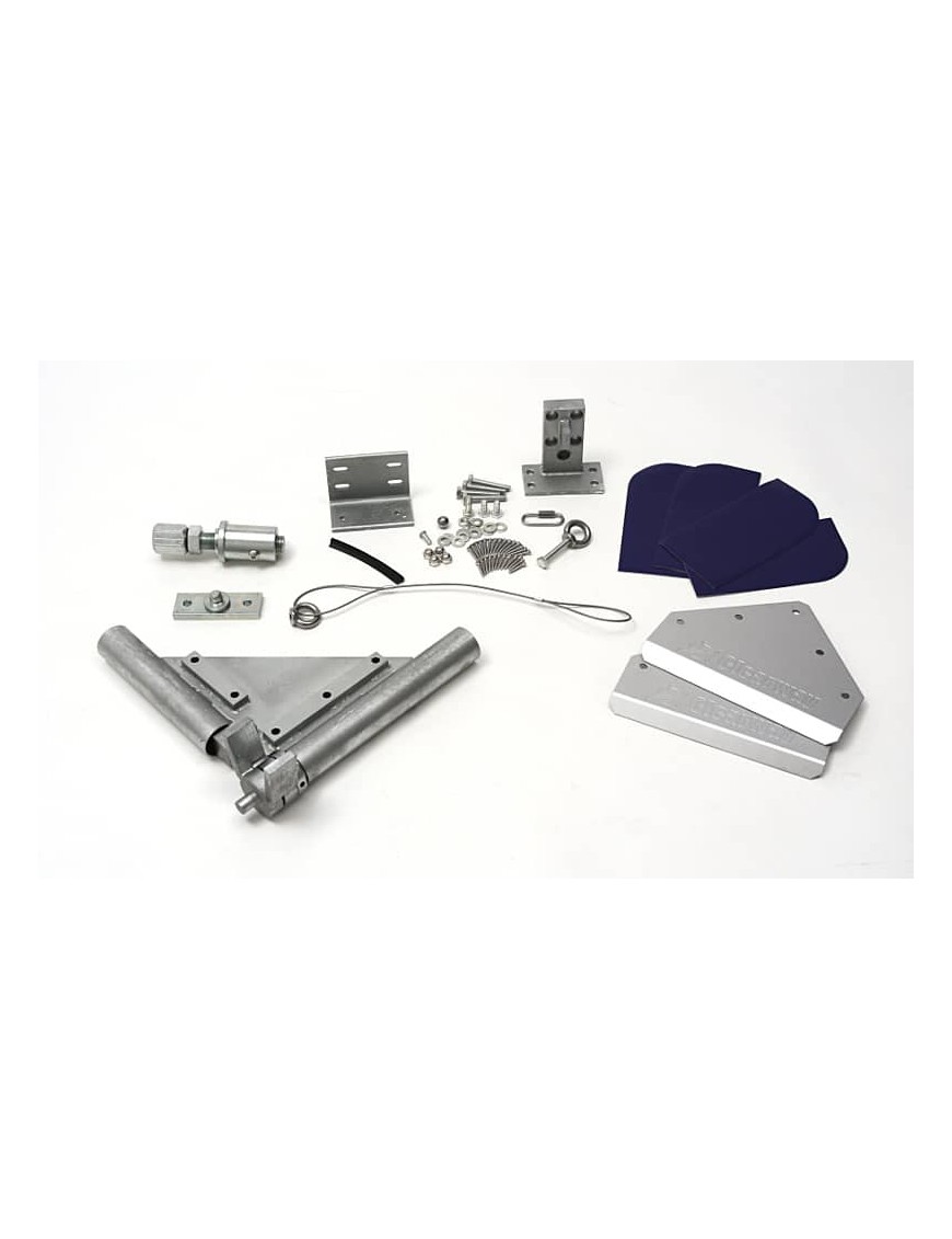 Profilé grande porte|Aluminium anodise argent (x2)