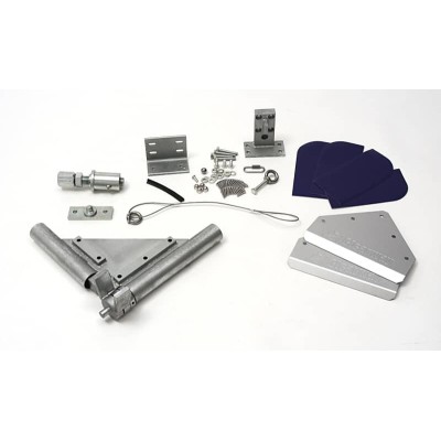 Profilé grande porte|Aluminium laqué blanc (x2)