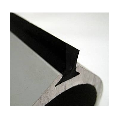 Profilé grande porte|Aluminium laqué blanc (x2)