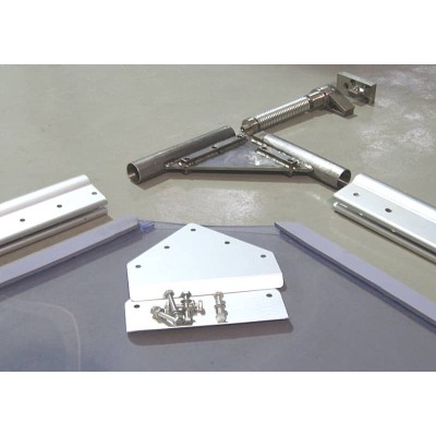 Profilé grande porte|Aluminium laqué blanc (x2)