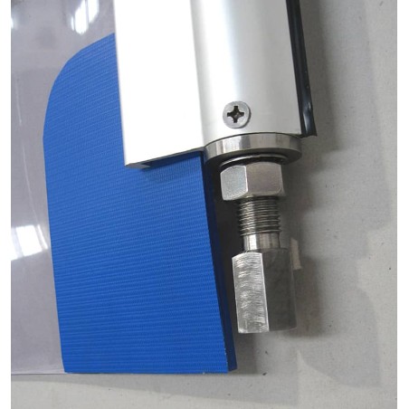 Profilé grande porte|Aluminium laqué blanc (x2)
