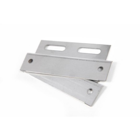 Plaque/contre-plaque|100mm Inox non poli (x100)
